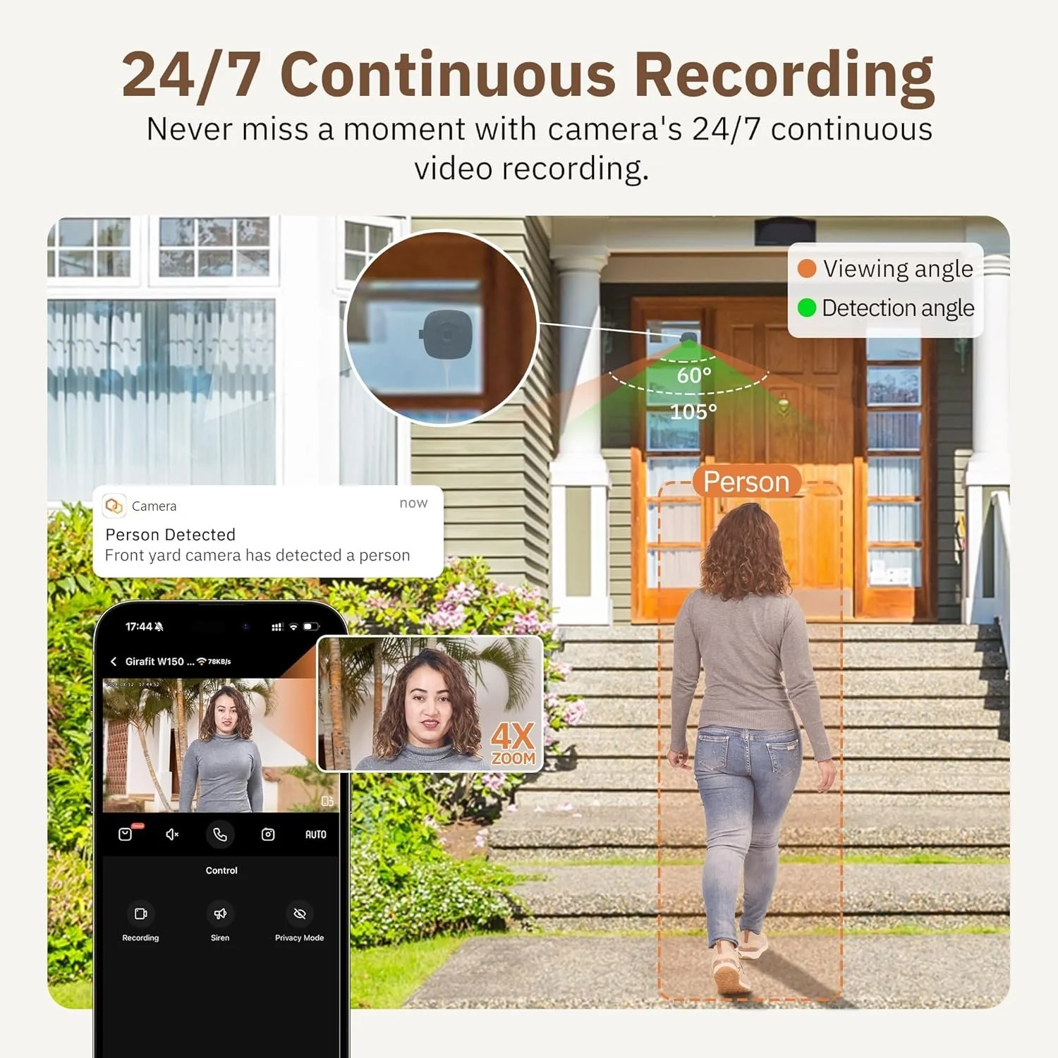 🔥 crystal-clear 2K security camera 🎥 Color Night Vision 🌙 24/7 Recording & Smart Alerts 🚨 Easy Install! 🔒 - Image 6