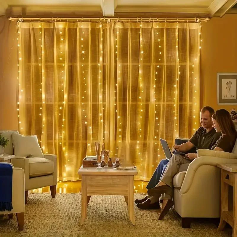 ✨LED Light Strip, USB Powered LED Curtain Light String for Gift Set - Image 13