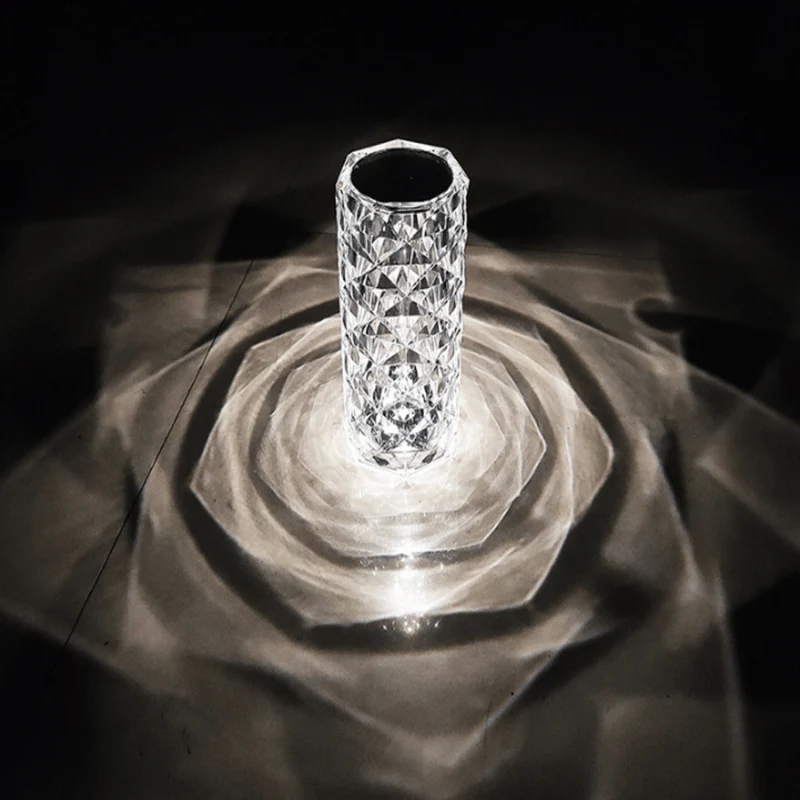 ✨16 Colors Rose Rays Crystal Diamond Table Lamp - Image 7