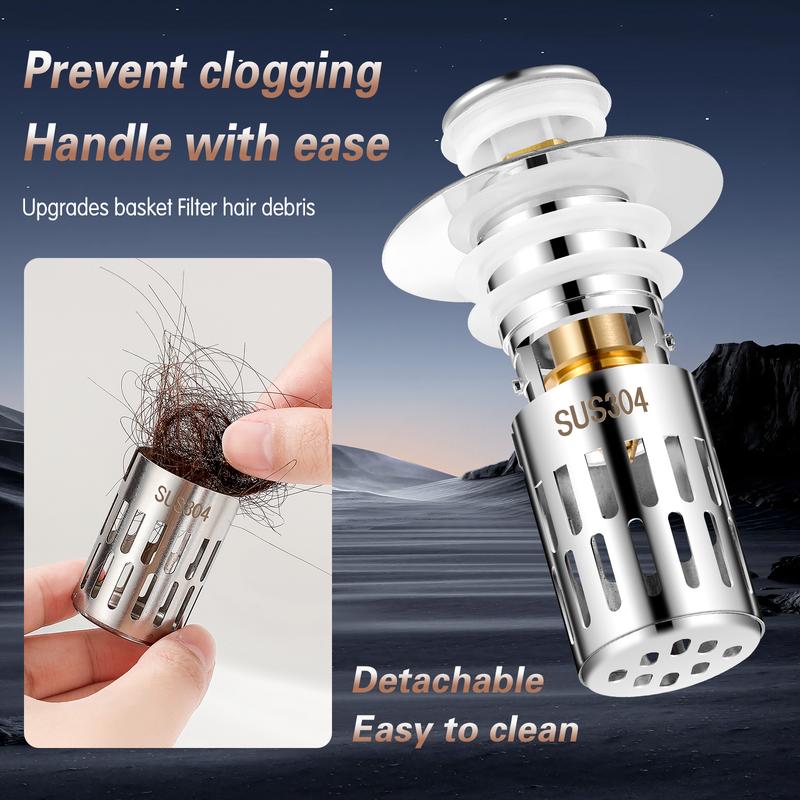 Bathroom Sink Universal Multi-Purpose Drain Strainer - Image 4
