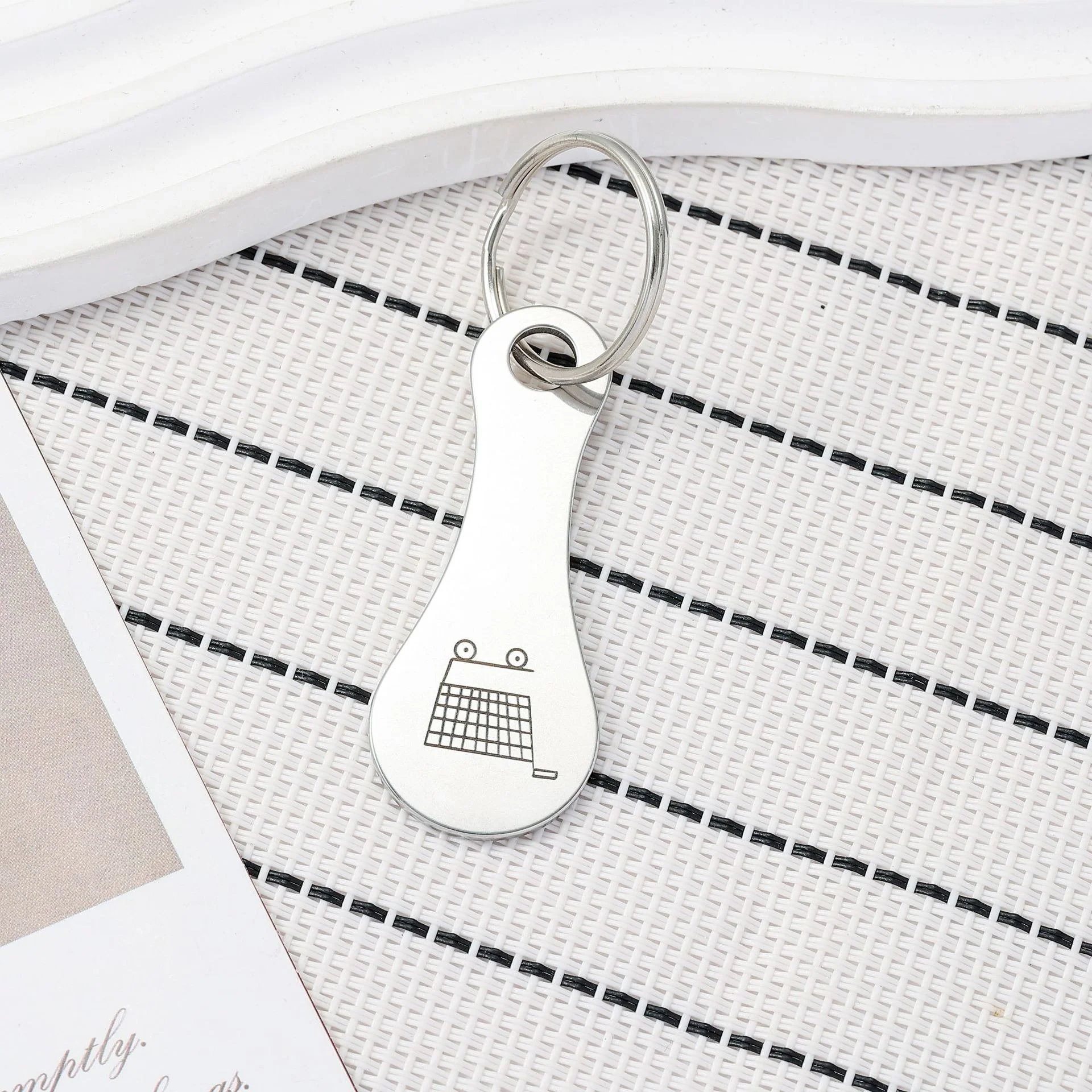 Mini Aluminum Alloy Key Ring Shopping Trolley Tokens(3Pcs) - Image 11